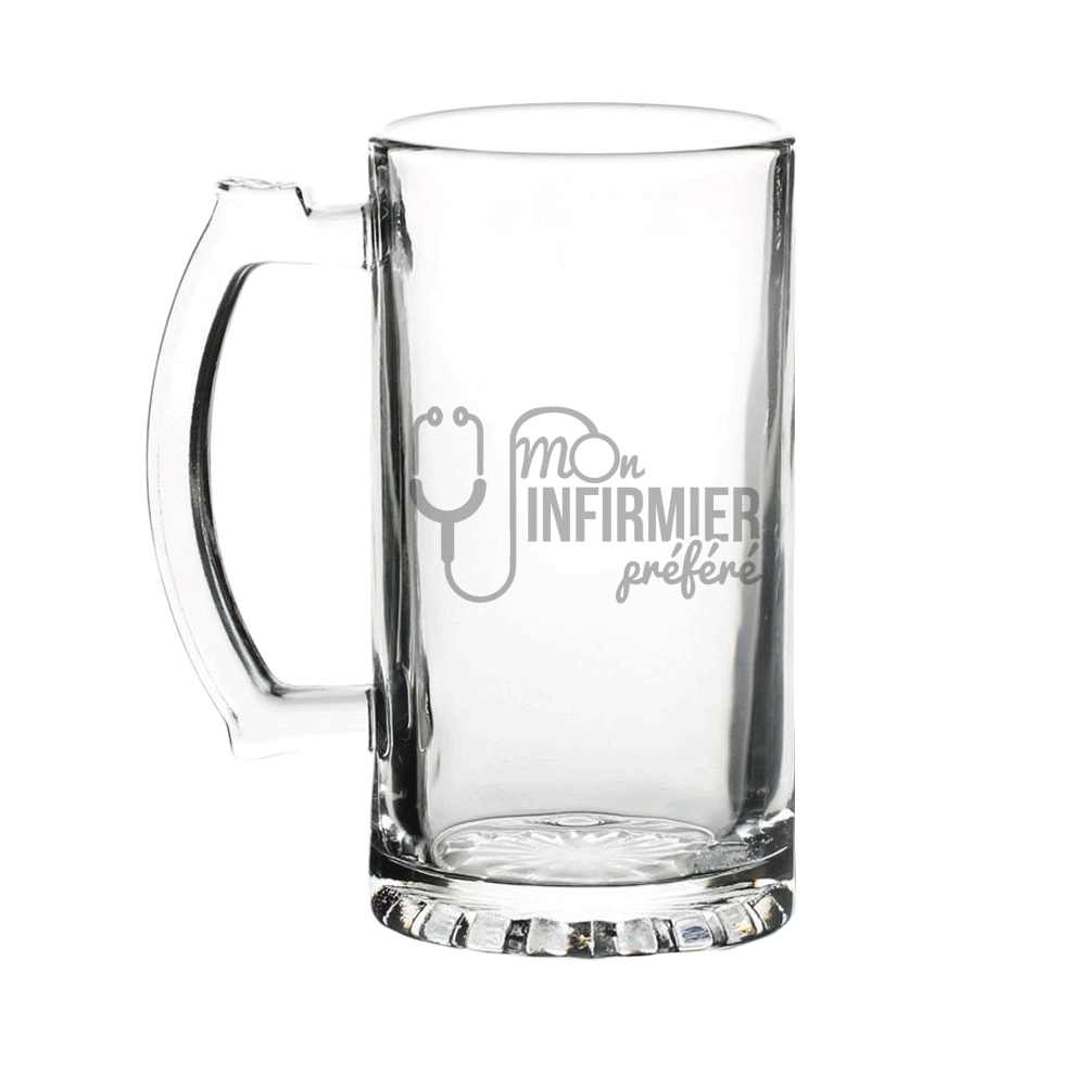 Verre gravé - Mon infirmier préféré