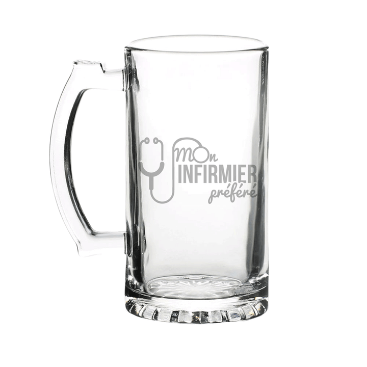 Verre gravé - Mon infirmier préféré