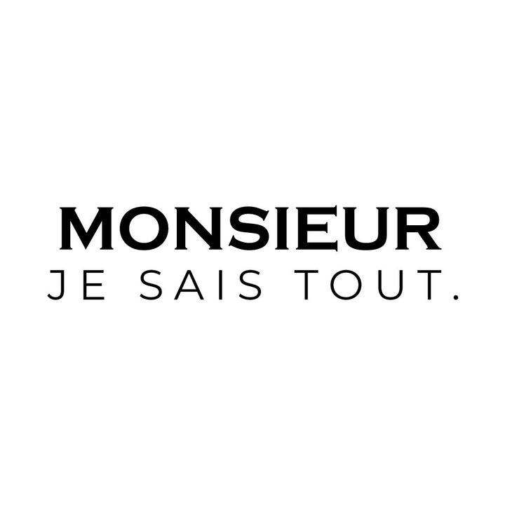 Verre gravé - Monsieur je sais tout