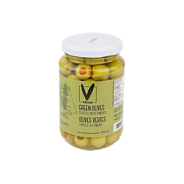 Olives vertes farcies au piment